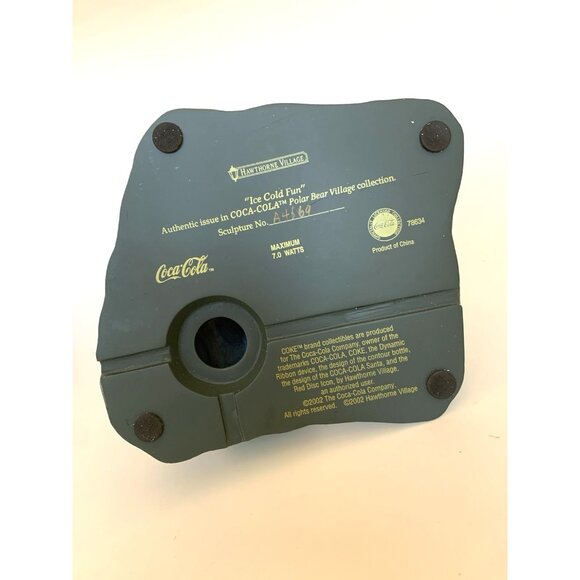 Hawthorne Village Coca-Cola Ice Cold Fun Vintage 2002 Scene w/COA & Light 78634 - Picture 7 of 10